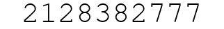 Number 2128382777.