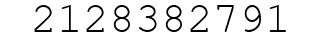 Number 2128382791.