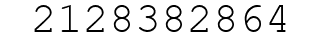 Number 2128382864.