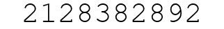 Number 2128382892.