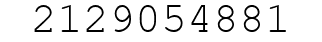 Number 2129054881.