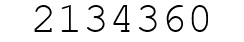 Number 2134360.