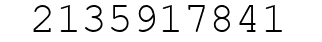 Number 2135917841.