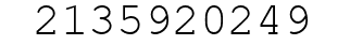 Number 2135920249.