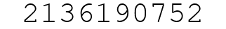 Number 2136190752.