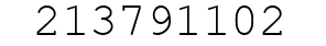 Number 213791102.