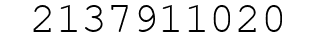 Number 2137911020.