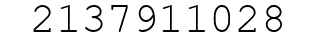 Number 2137911028.