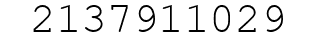 Number 2137911029.