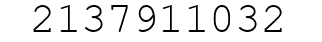 Number 2137911032.