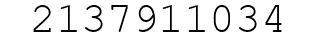 Number 2137911034.