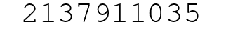 Number 2137911035.