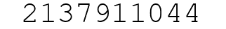 Number 2137911044.