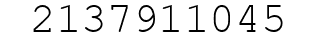 Number 2137911045.