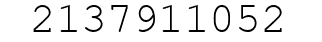 Number 2137911052.