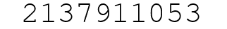 Number 2137911053.