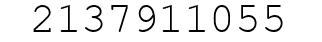Number 2137911055.