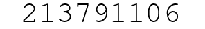 Number 213791106.
