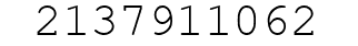 Number 2137911062.