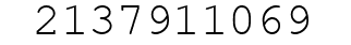 Number 2137911069.