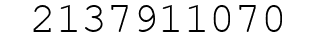 Number 2137911070.