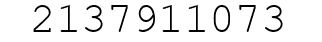 Number 2137911073.