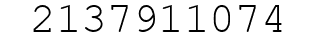Number 2137911074.