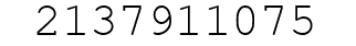 Number 2137911075.