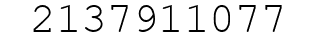 Number 2137911077.