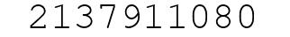Number 2137911080.