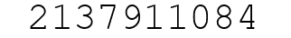 Number 2137911084.