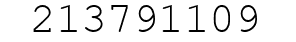 Number 213791109.