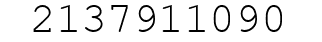 Number 2137911090.