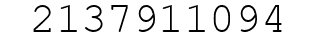 Number 2137911094.