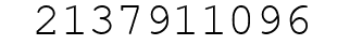 Number 2137911096.