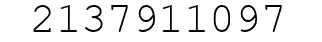 Number 2137911097.