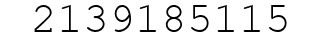 Number 2139185115.