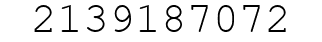 Number 2139187072.