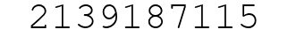 Number 2139187115.