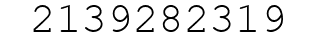 Number 2139282319.
