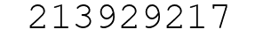 Number 213929217.