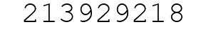 Number 213929218.