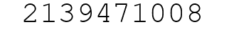 Number 2139471008.