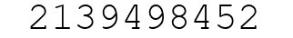Number 2139498452.
