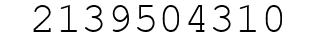 Number 2139504310.