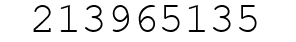 Number 213965135.