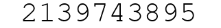Number 2139743895.