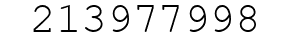 Number 213977998.
