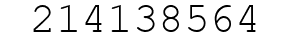 Number 214138564.