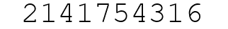Number 2141754316.
